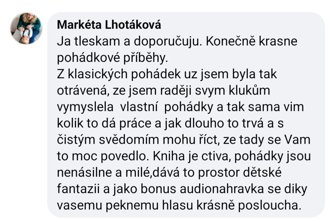Komentář od Markéty Lhotákové