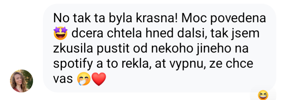 Facebook komentář — dcera chtěla hned další